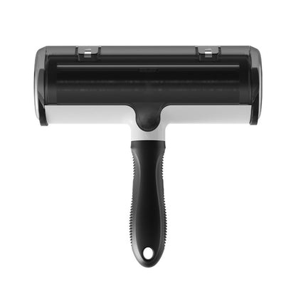 Pet roller-type hair removal brush