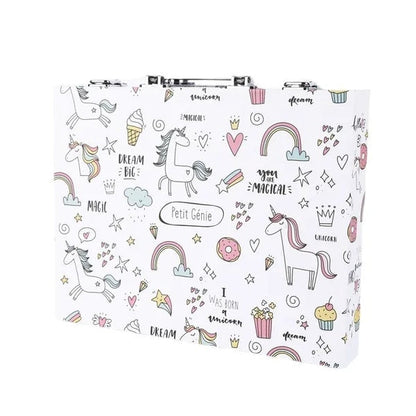 Complete Children's Art Kit with Pencils, Watercolors, and Brushes