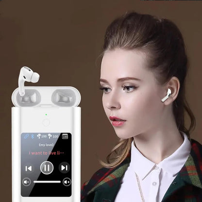 Bluetooth Headphones with Touch Screen and Powerbank ONLIKE - BLACK