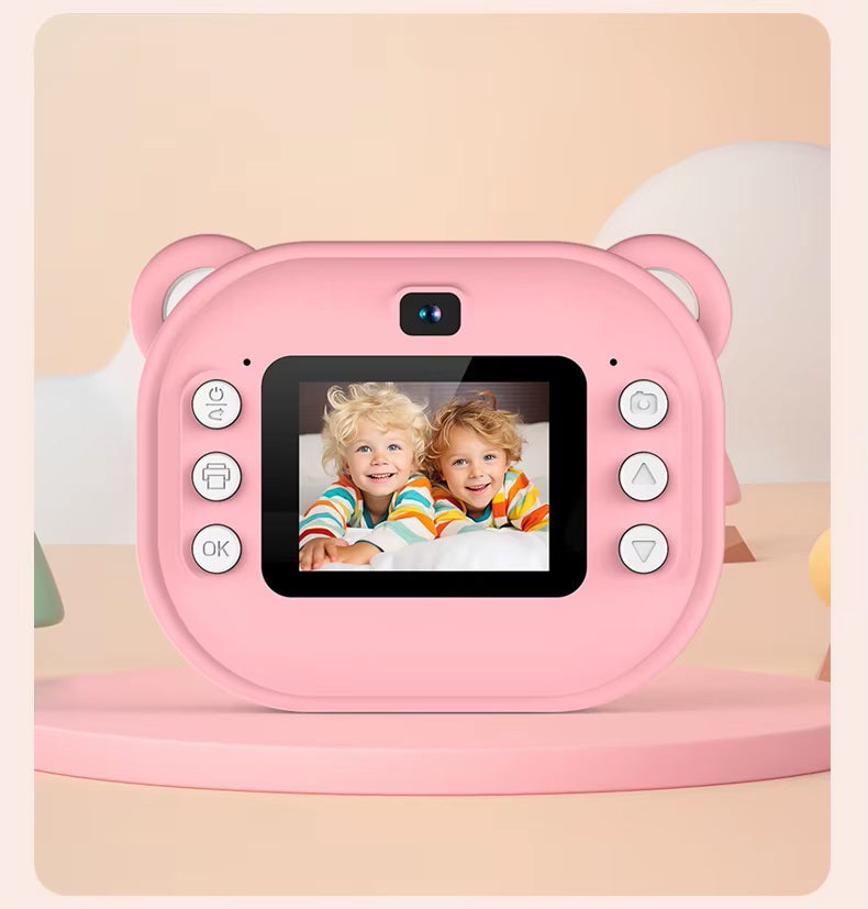 Pink Instant Print Camera for Kids