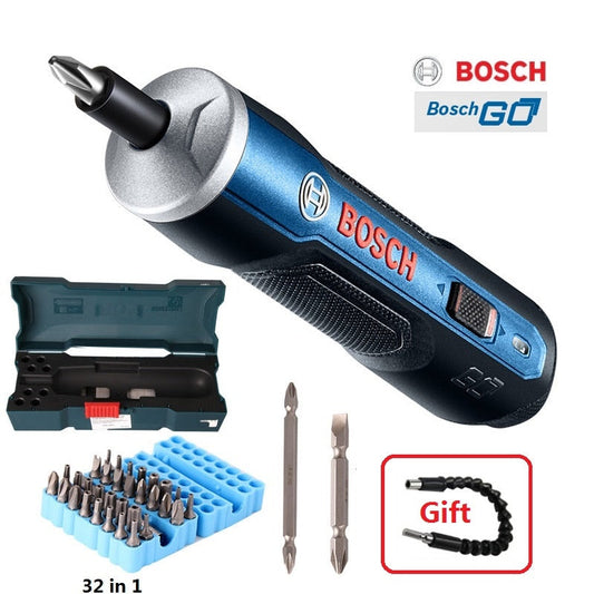 BOSCH GO Mini Electrical Screwdriver 3.6V lithium-ion Battery Rechargeable Cordless Power Drill with drill bits kits set