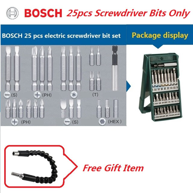 BOSCH GO Mini Electrical Screwdriver 3.6V lithium-ion Battery Rechargeable Cordless Power Drill with drill bits kits set
